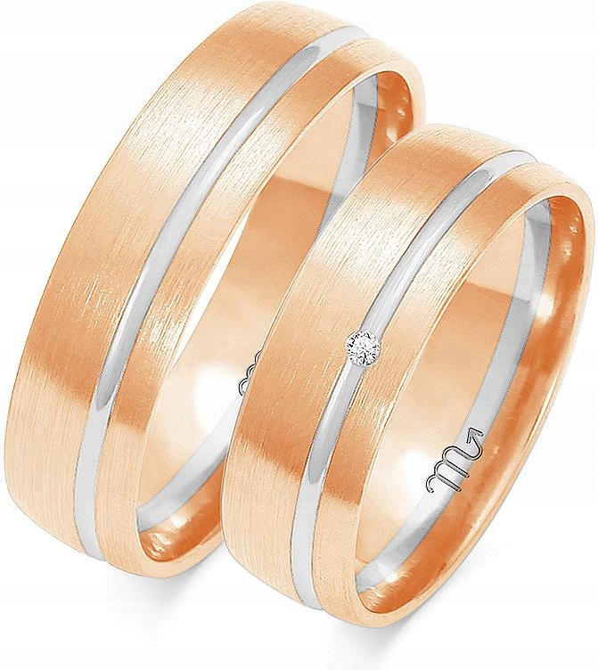 Růžové zlato 585 snubní prsten svatba velikost 35 36 37 svatební prsten pro nevěstu