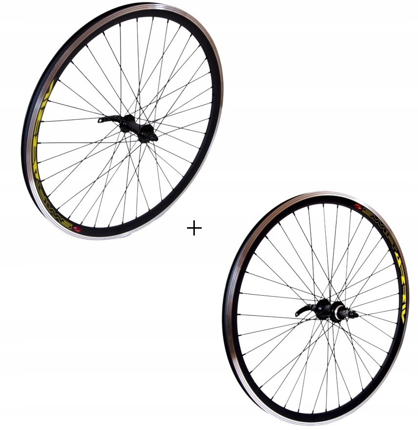 Komplet Mocnych Kół 28 Przód /tył Alu Wolnobieg Qr