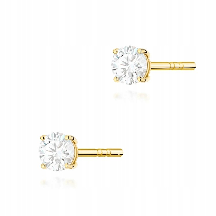 Náušnice pecky s laboratorními diamanty 2 × 0,15 ct