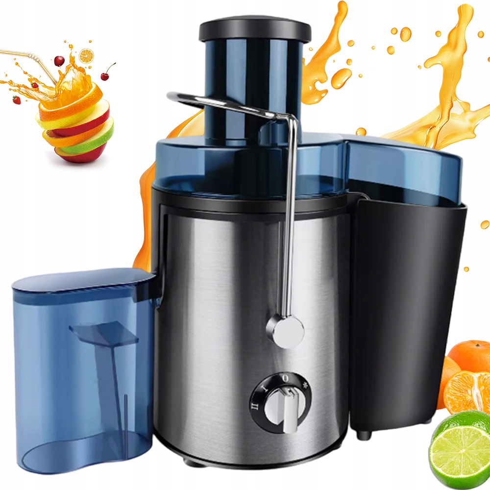 Odšťavňovač 1000 W Široký Otvor 500 ML S Nádobou Na Dužinu