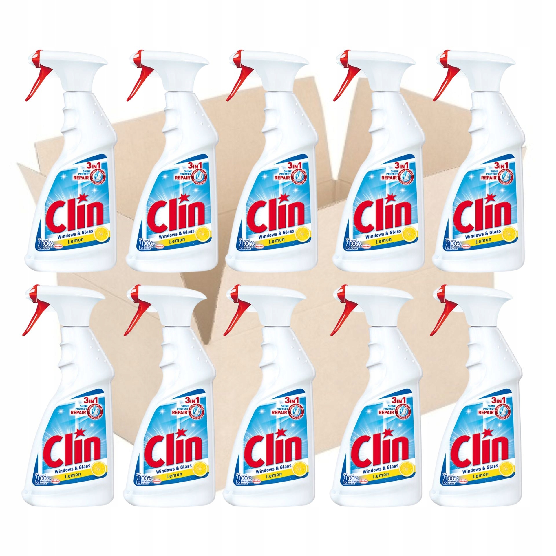 

Clin Płyn do mycia szyb 500ml Cytrynowy x10szt