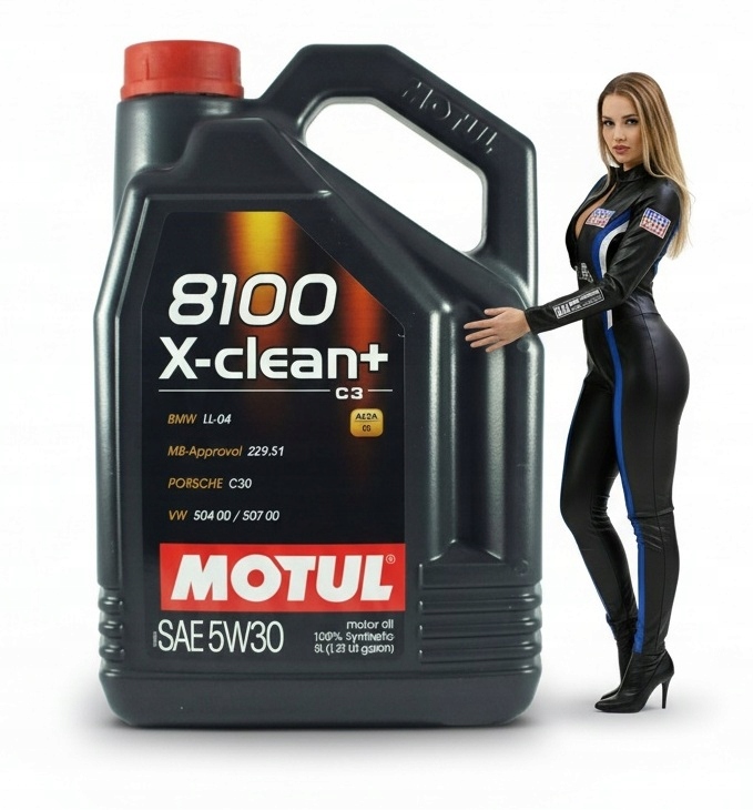 Olej Silnikowy Motul 8100 X-clean+ Plus 5W30 5W-30 C3 504/507 LL04 5L