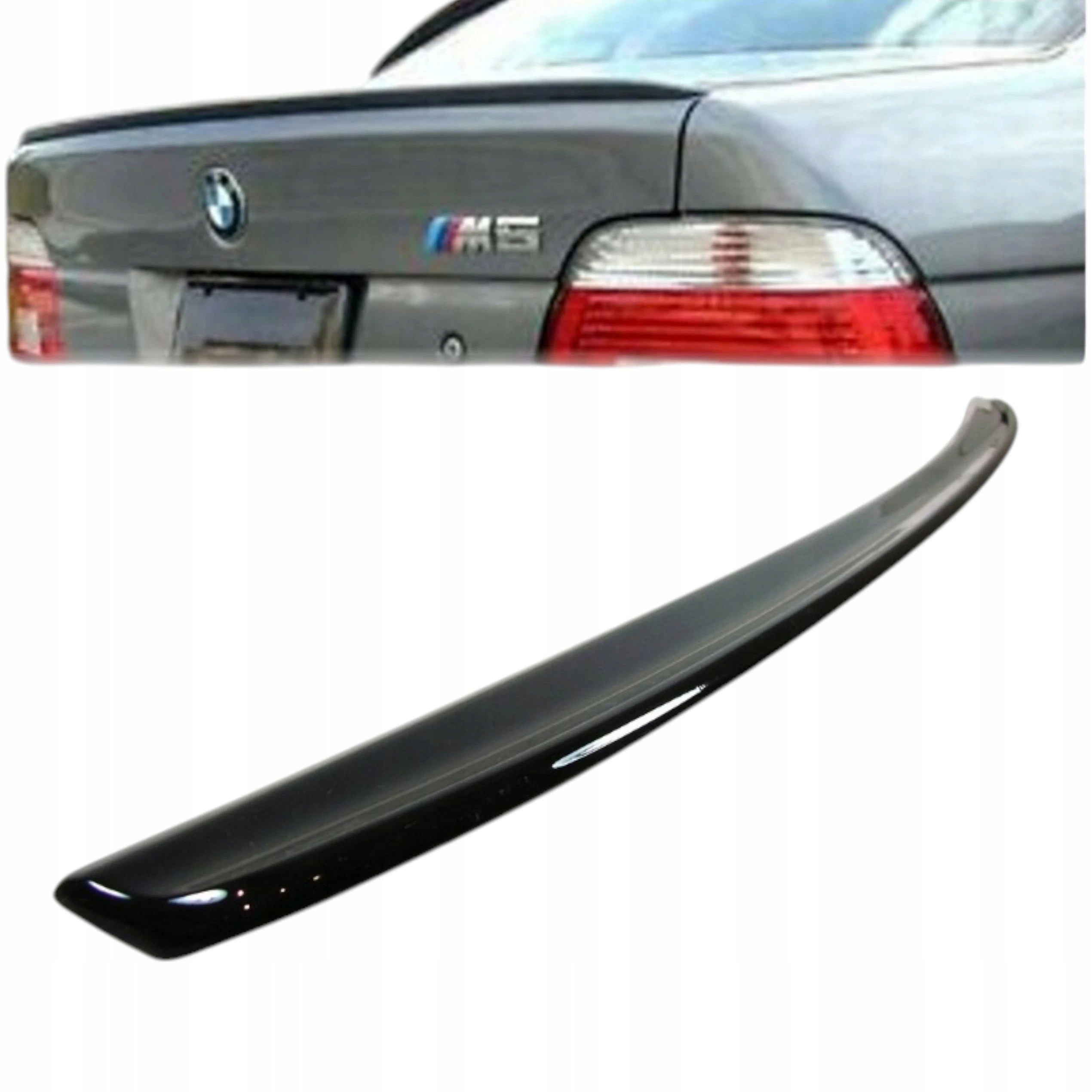 Spoiler Lotka Bmw 5 E39 Černý Lesk Spojler Krytka Klapky M5 Style M