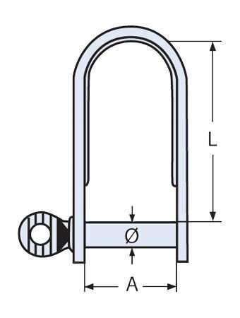 SZEKLA 6mm PŁASKA DŁUGA 6 NIERDZEWNA KWASOODPORNA A4 Marka inna