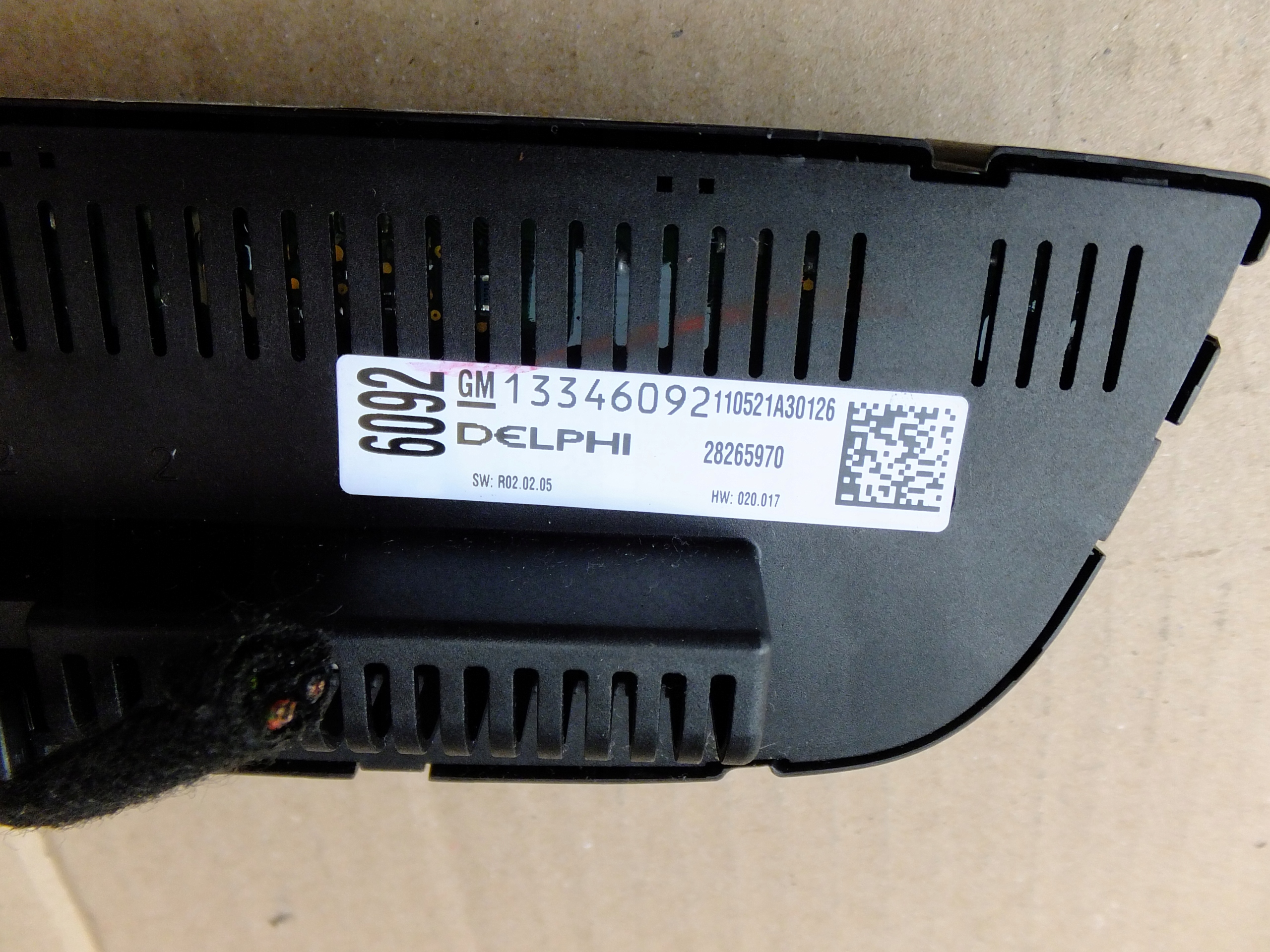 panel Bedienteil klimaanlage opel meriva B 2010r 13346092