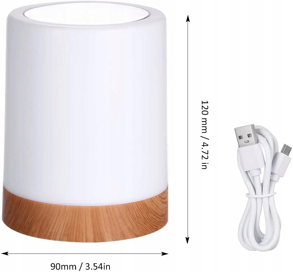 Bezprzewodowa Lampka Nocna Kolory Dotykowa RGB Płeć chłopiec