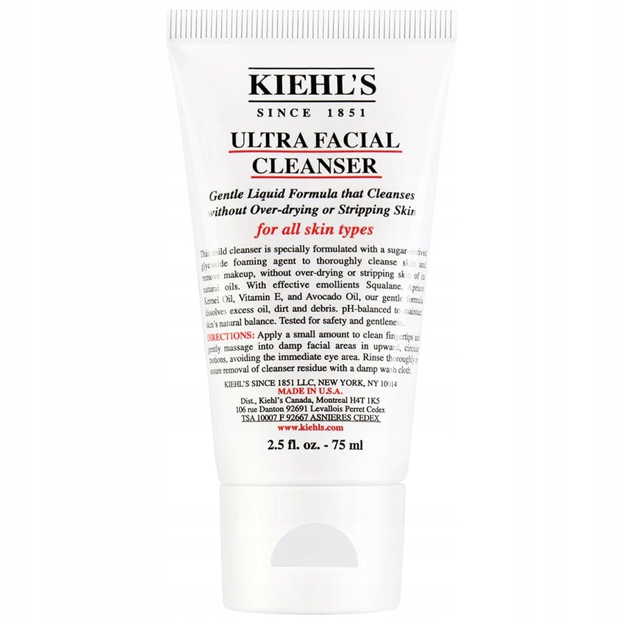 Kiehl's Ultra Facial Cleanser gel odličovací gel na obličej 75 Ml