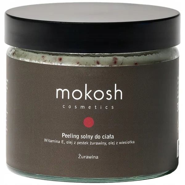 Mokosh, solný tělový peeling, brusinky, 300 g
