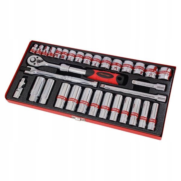 

Zestaw Nasadek Klucze Nasadowe Długie Krótkie 3/8