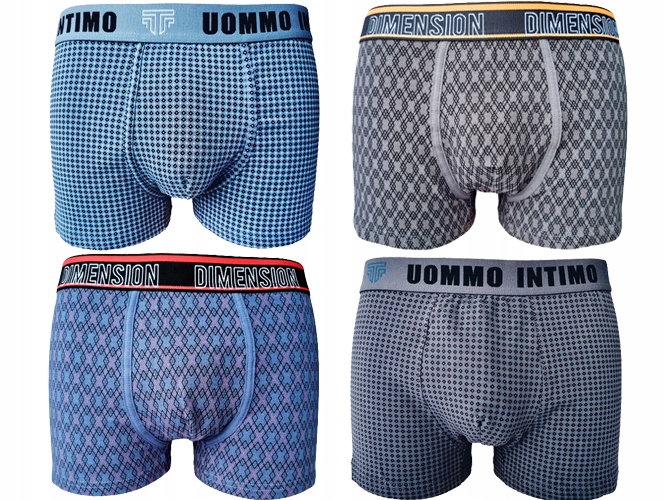 

4x Bokserki Męskie Majtki Bawełniane Premium *XL