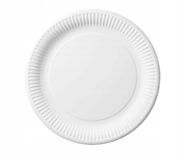 Talerz papierowy 23 cm biały ECO - 100 sztuk