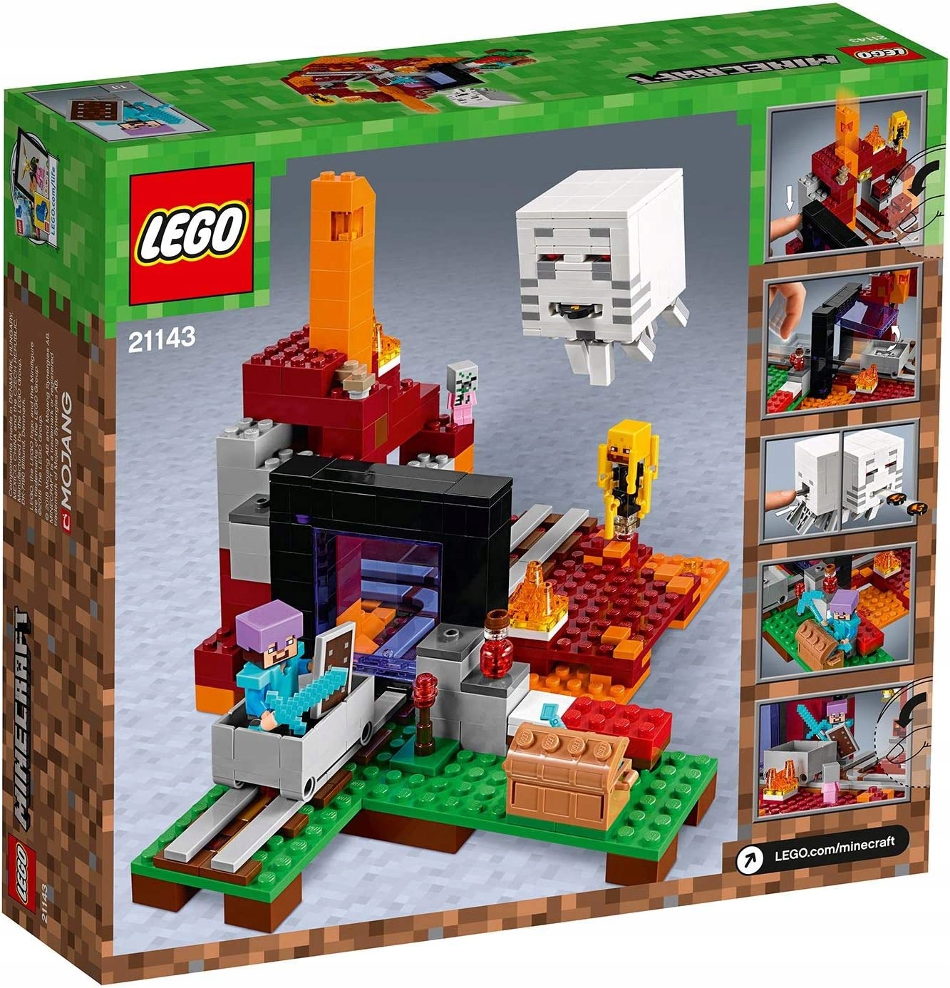 LEGO MINECRAFT 21143 Portal do Netheru Zombie Marka LEGO