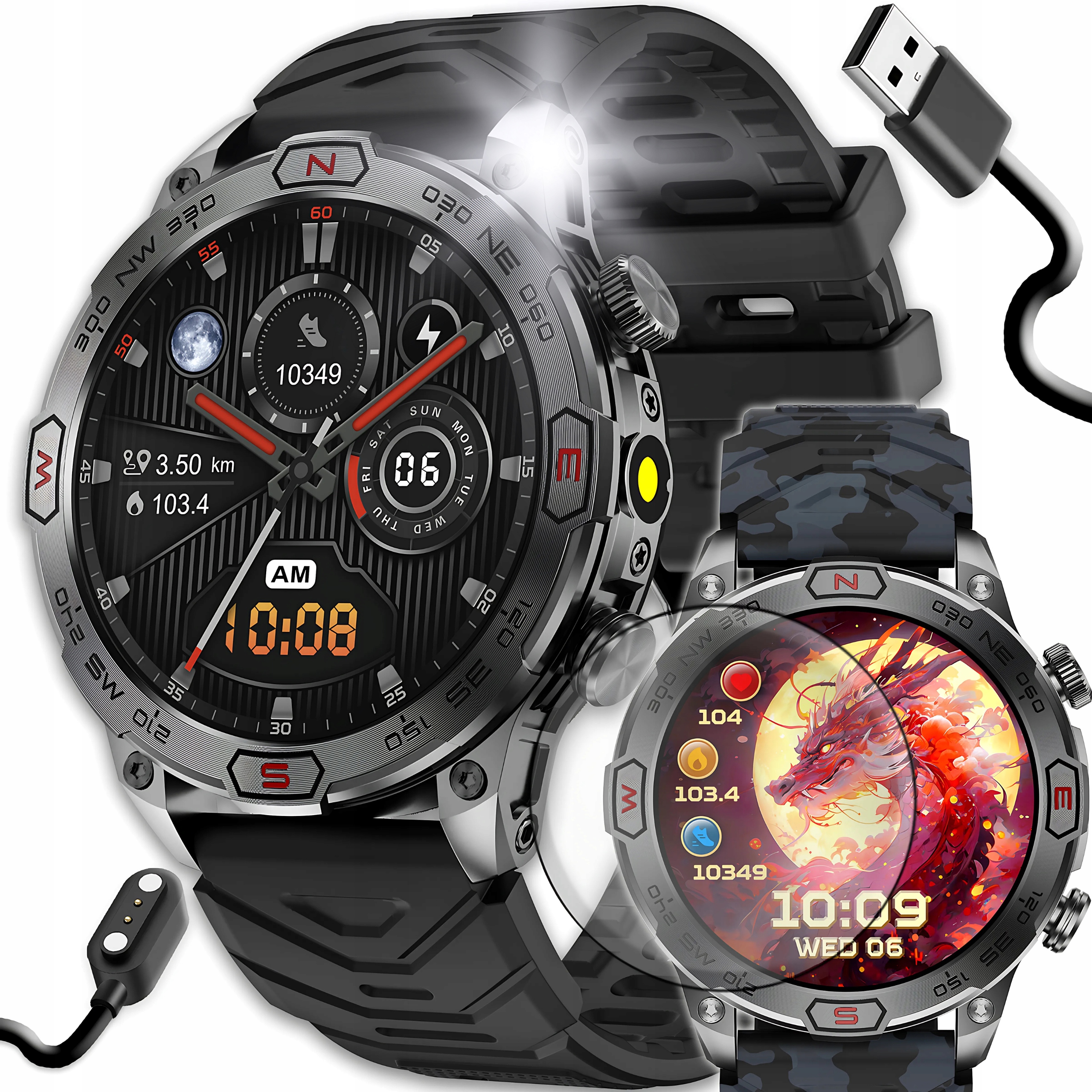 Chytré Hodinky Souyik KC86 černé