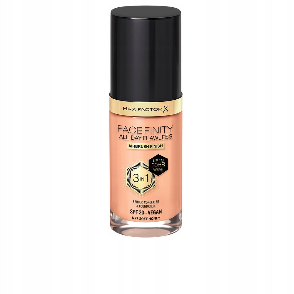 Facefinity 3v1 podkladová báze, korektor a make-up #77-soft honey 30 ml