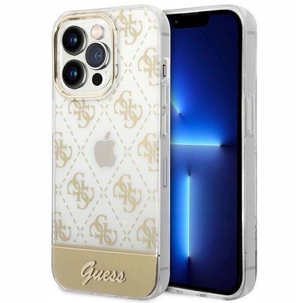 Guess GUHCP14LHG4MHG iPhone 14 Pro6,1" zlatý/zlatý hardcase 4G Pattern