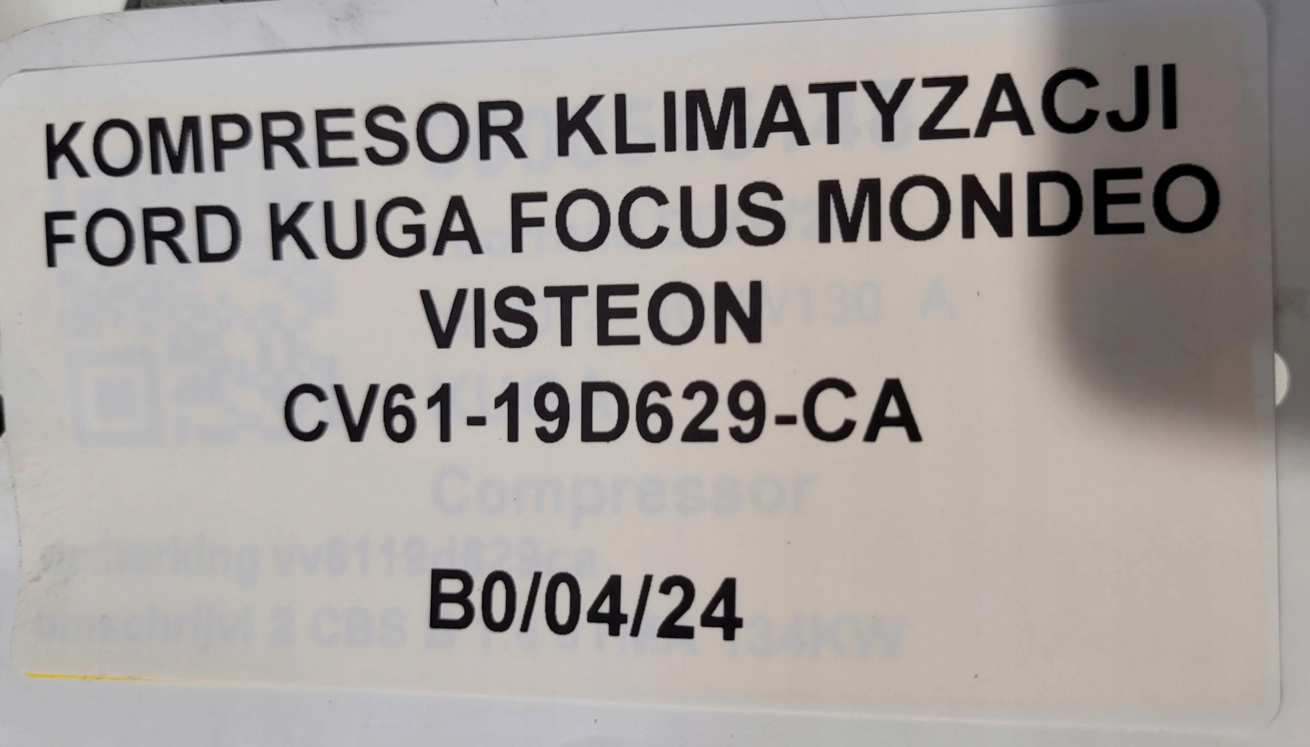 kompresor klimatizaci FORD KUGA CV61-19D629-CA