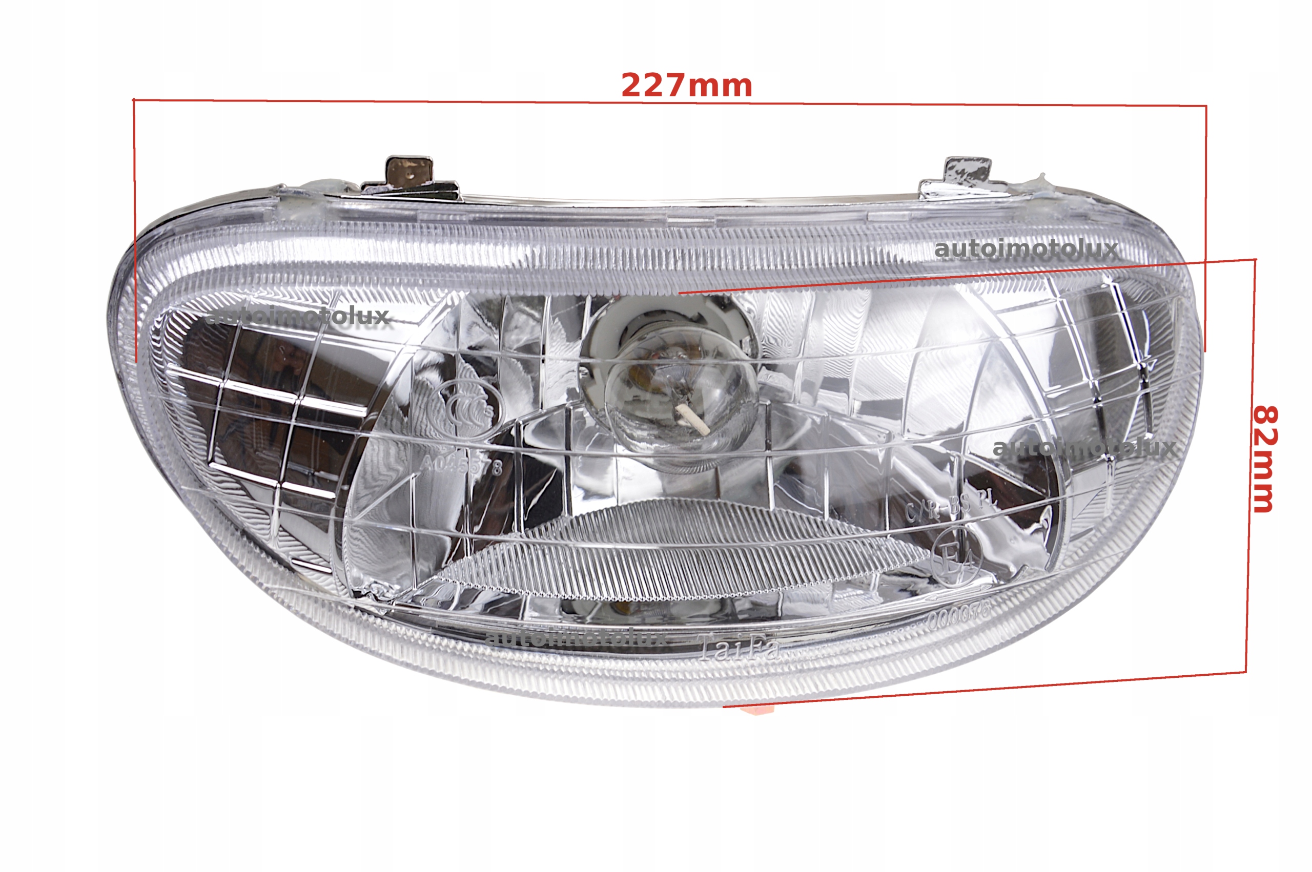 LAMPA REFLEKTOR PRZÓD SKUTER 4T GY DELFIN COLIBER Producent Acme