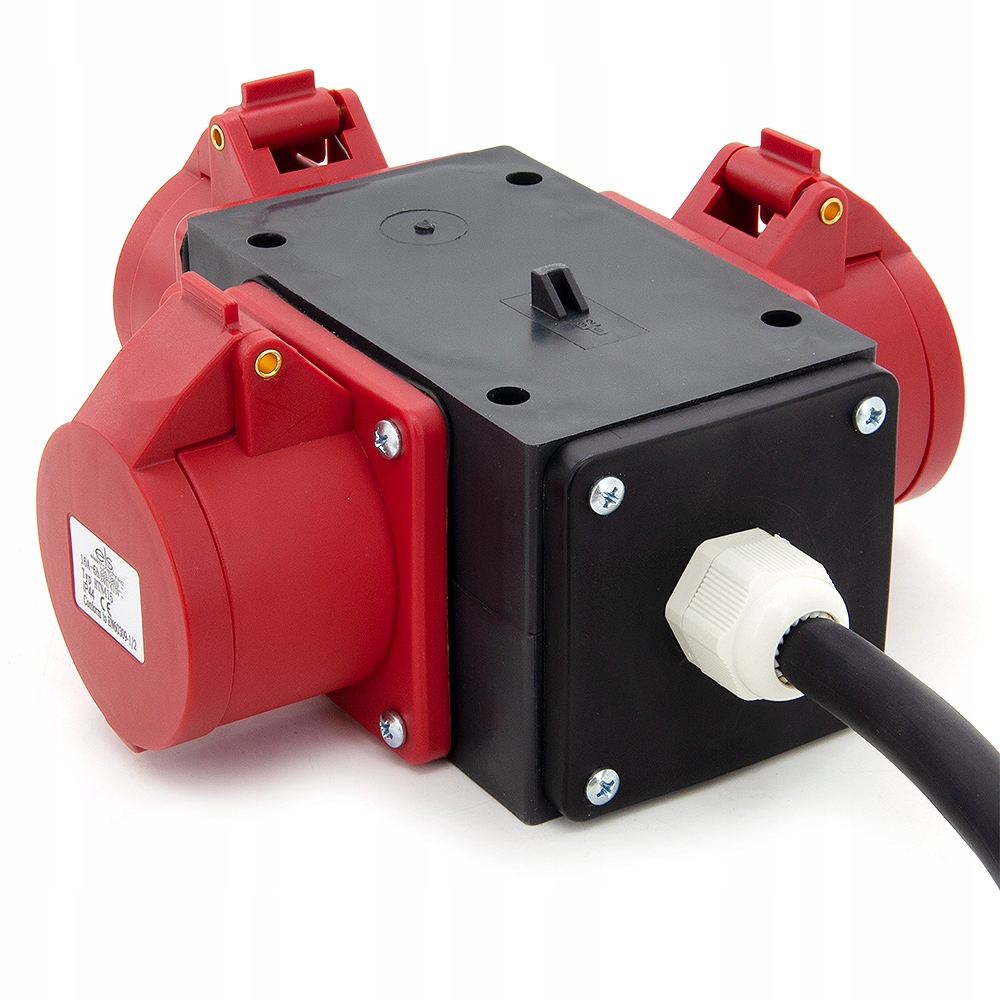 ADAPTER SIŁOWY ROZDZIELACZ 16A 400V IP44 3x16A 5P Marka ELS Elektrotechnika
