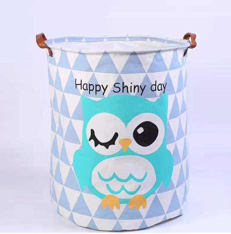 POJEMNIK KOSZ WOREK NA ZABAWKI WZORY BARYŁKI SOWA EAN (GTIN) 5903678535032