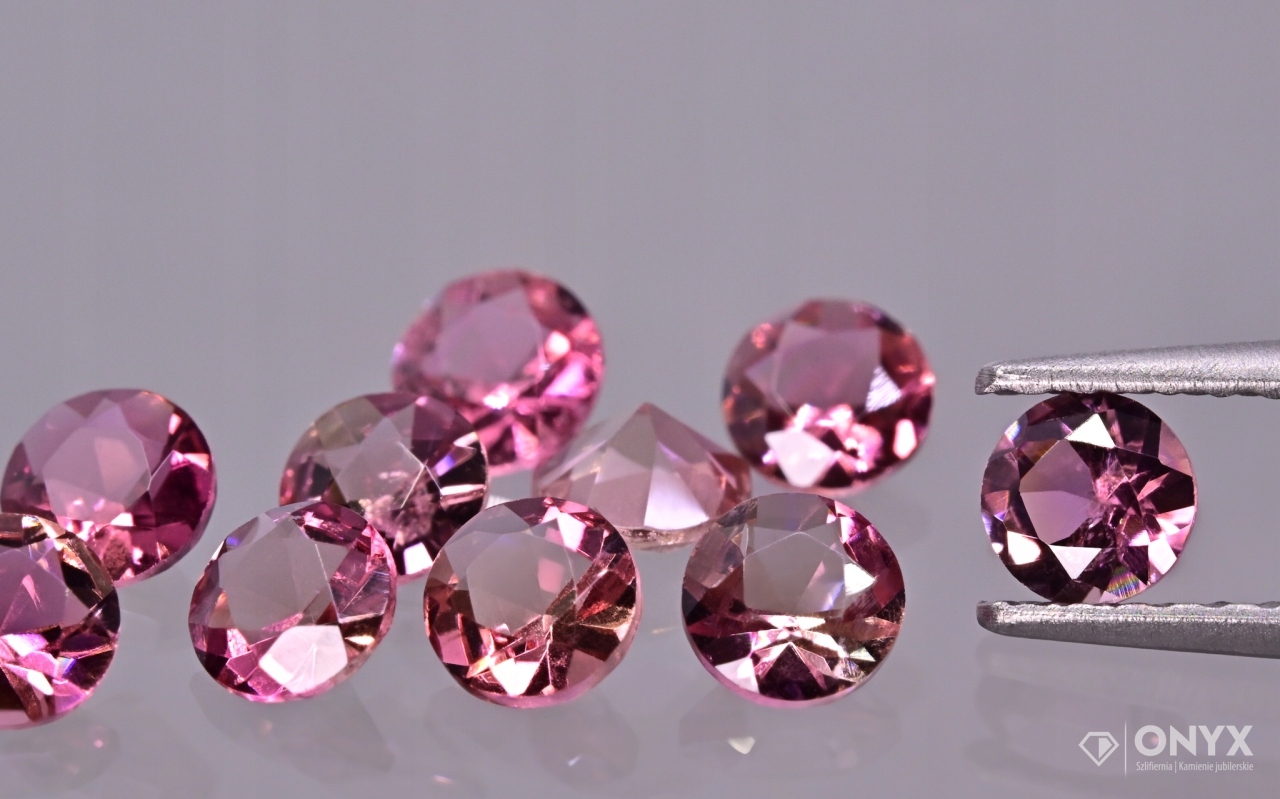 Fazetovaný turmalín kulatý fi 3,5 mm