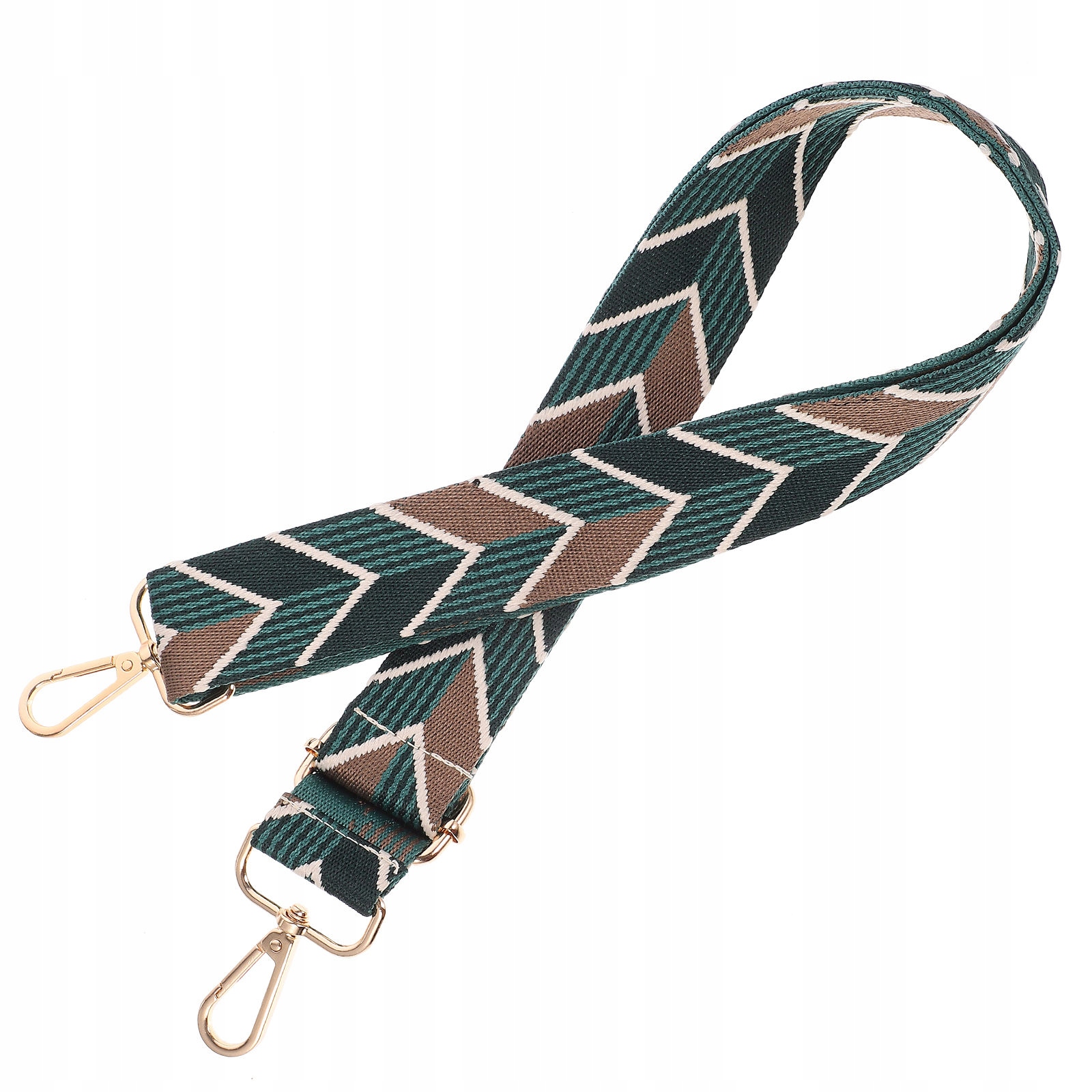 MODNY, WIELOBARWNY PASEK DO TOREBKI Z POLIESTRU