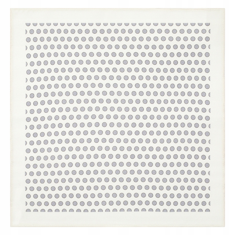 Bílý pánský kapesníček s motivem puntíků ze 100% bavlny Premium Pako Lorente