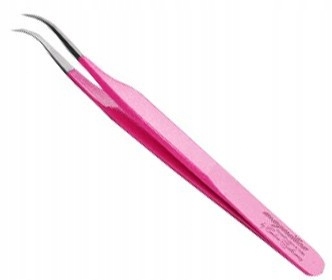 Zakřivená pinzeta Power Pink Magnitica Lashes