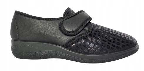 Polobotky Sanital Flex 4218 na suchý zip, černé, velikost 35