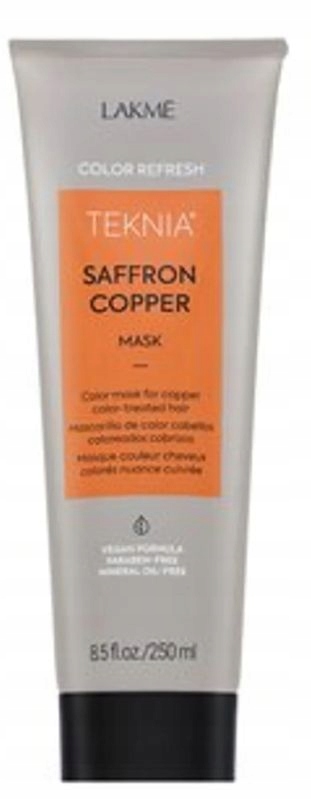Lakme Teknia Refresh Saffron Copper Maska Na Vlasy Odstíny Mědi 250 ml
