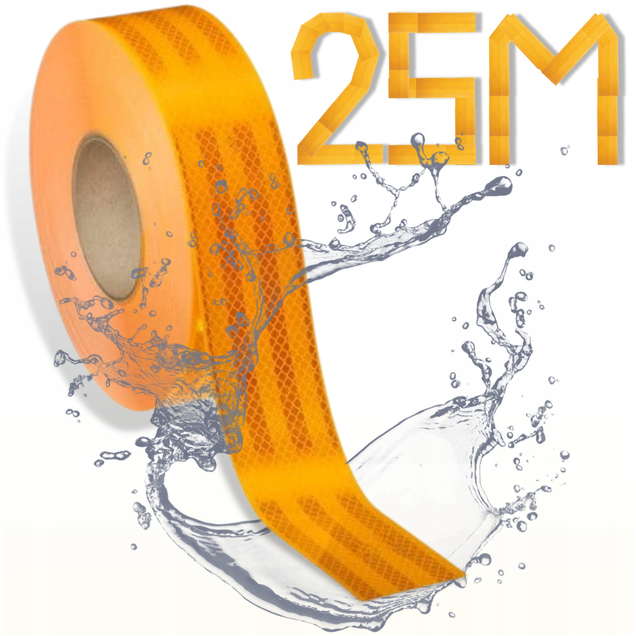 

Taśma Odblaskowa Samoprzylepna Żółta Odblaskowe