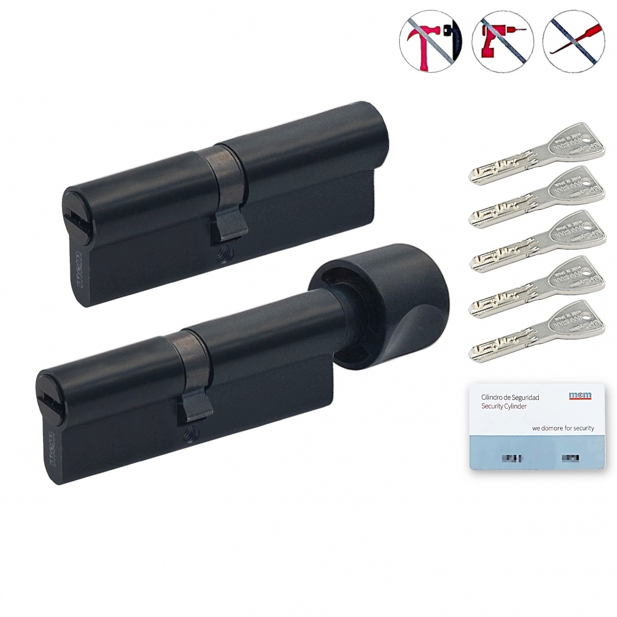 Komplet wkładek MCM Bpsx 45/50 45/50G klasa C (czarne)