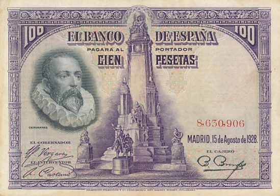 [MB31510] Hiszpania 100 pesetas 1928