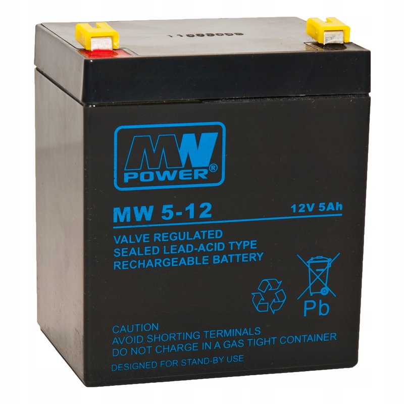 

Akumulator Mw 5-12 Agm 12V/5AH-MW