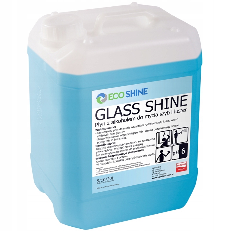 

Eco Shine Glass Shine 10L Płyn Do Szyb I Luster
