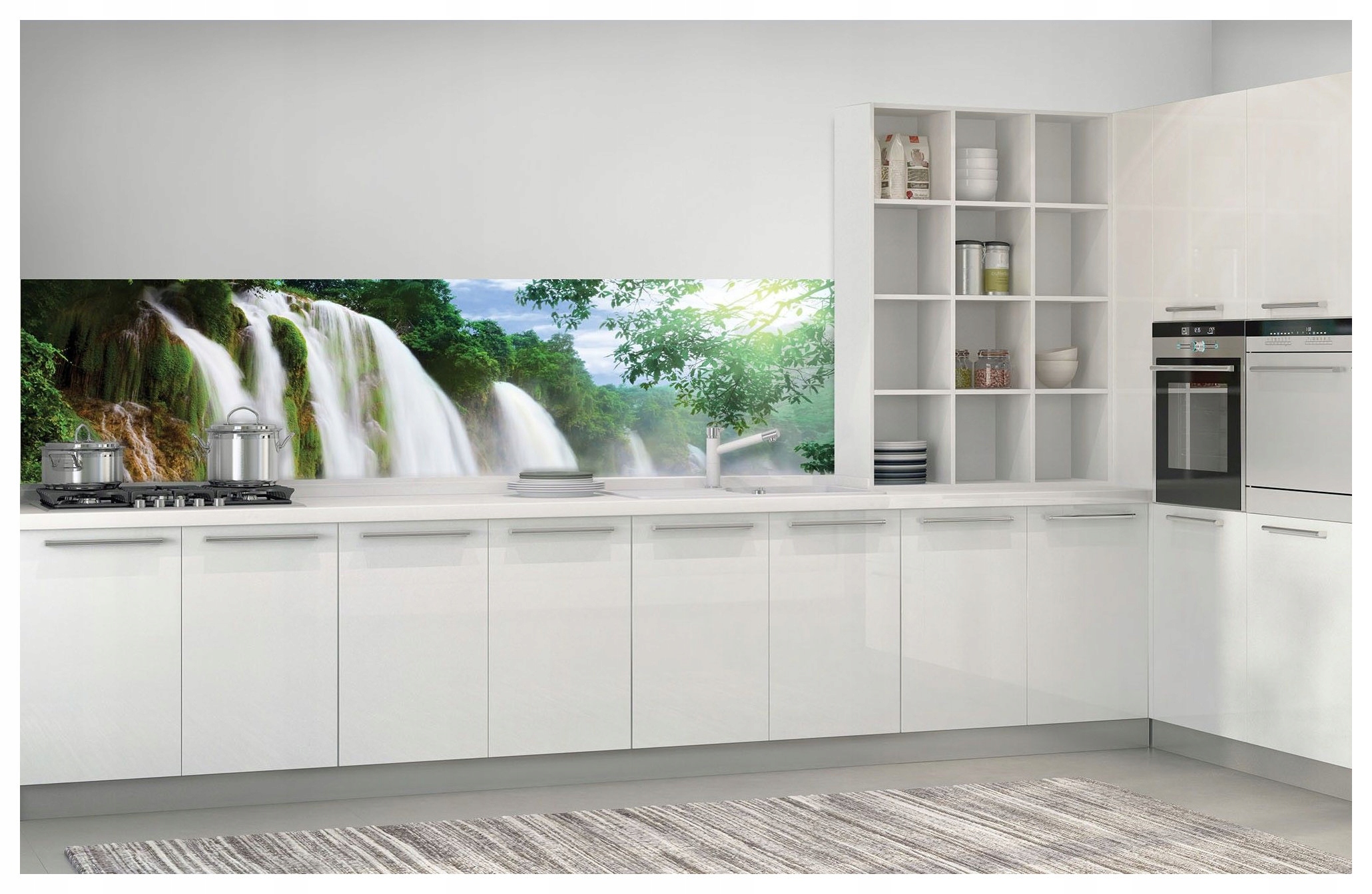 Fototapeta Vodopády tyrkysové sny přírody pro váš domov 250x60 lepidlo