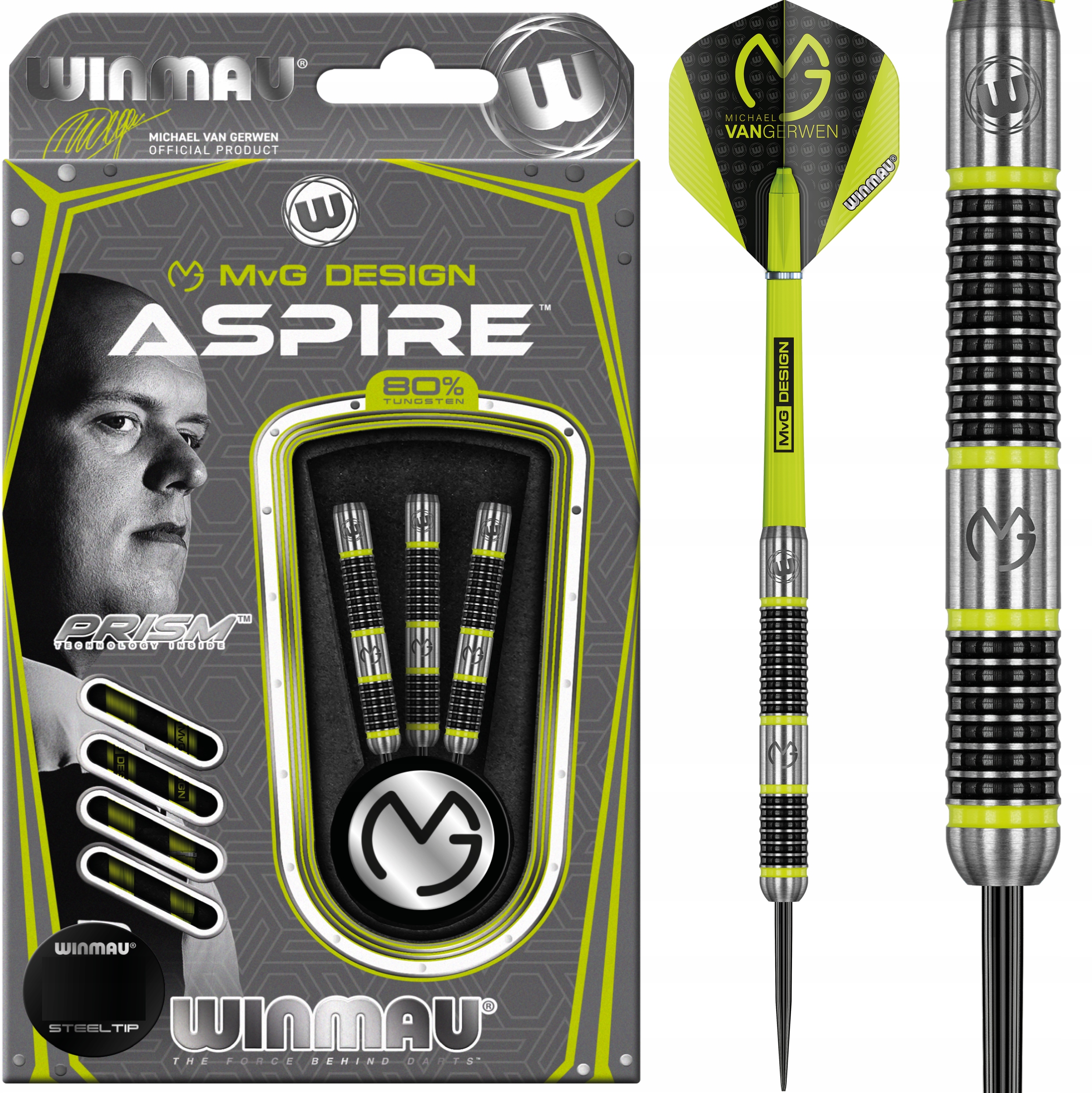 Winmau MvG Aspire profesjonalne lotki do darta 23 gr.