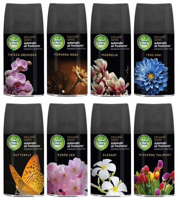 

Wkłady Green Fresh 250ml MIX Zapachów Zapas Spray