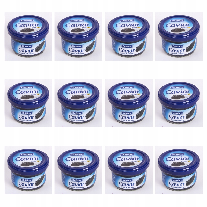 Černý kaviár Caviar Capelin &amp; Herring Dalmare 75 g X12