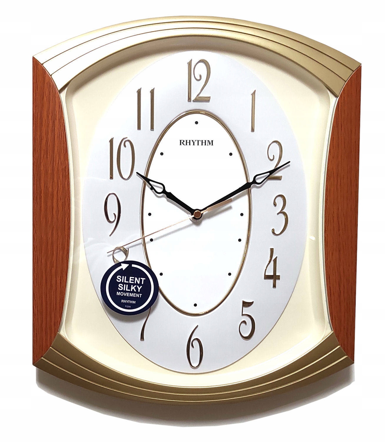Prehľadné Ozdobné Nástenné Hodiny Rhythm 30x36 cm 856