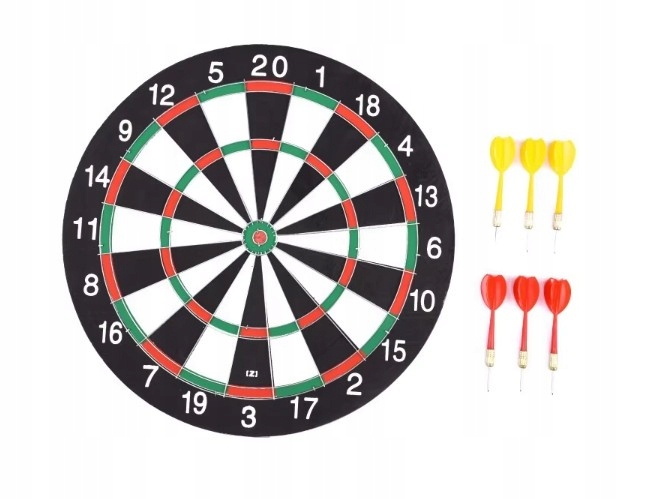 Tarcza Do Darta Zestaw Lotki Gra Rzutki Dart Dartboard Game 37 CM