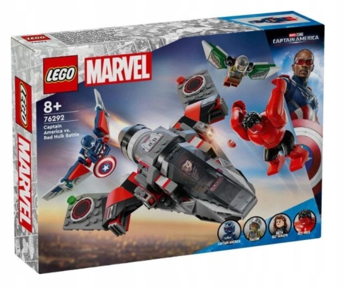 Lego 76292 Hrdinové Marvel Kapitán Amerika Versus Červený Hulk Bitva