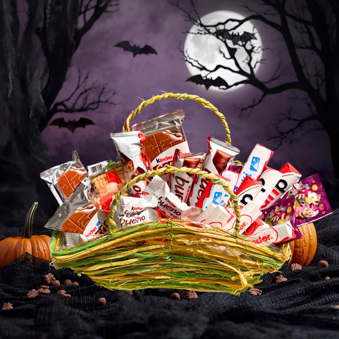 Paczka Słodyczy na Halloween Koszyczek Kinder 700g