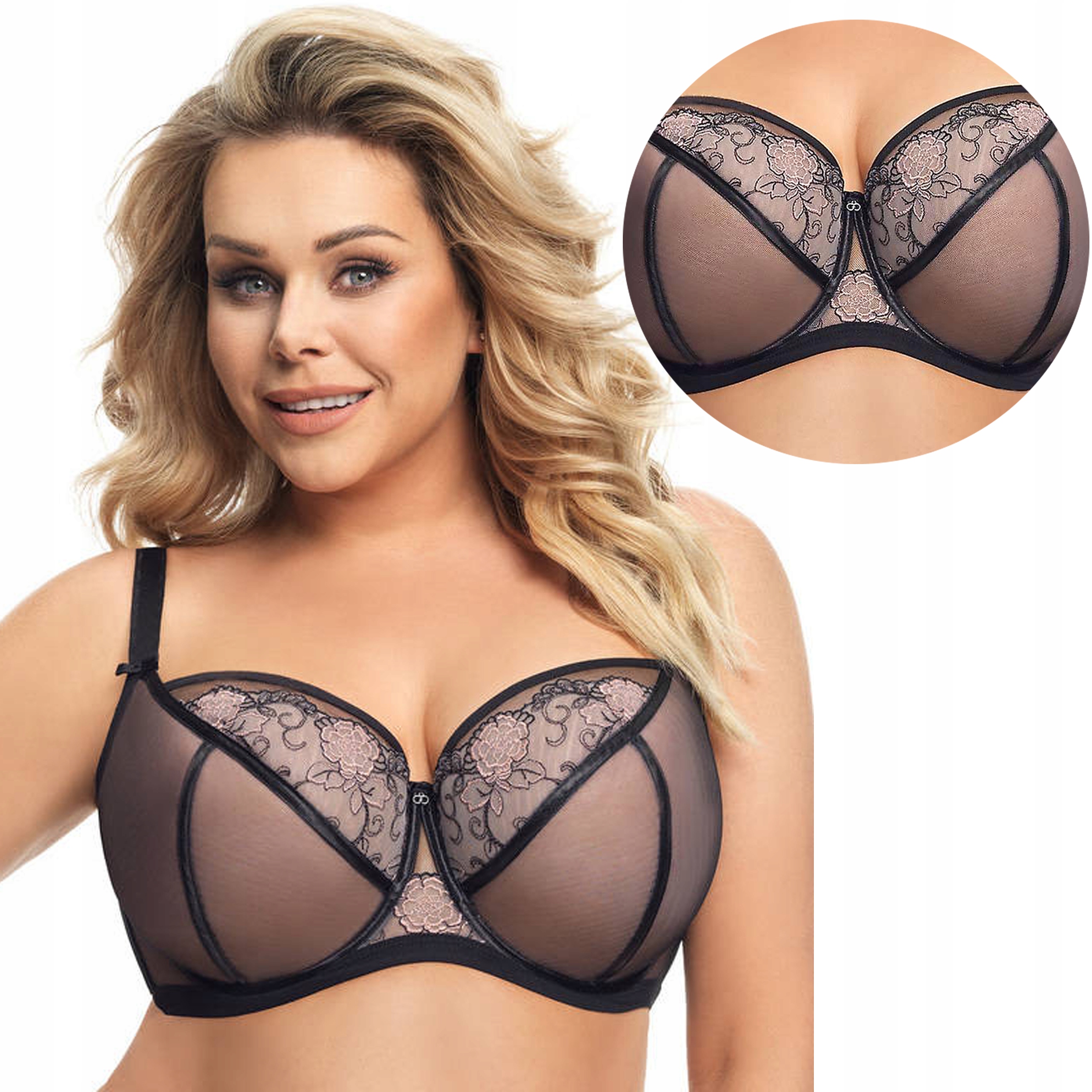 

Biustonosz miękki Gorsenia K644 Capri, czarny, 95G