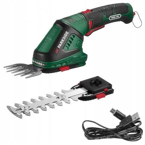 Akumulatorowe nożyce 2w1 podkaszarka do trawy żywopłotu i krzewów Prkside