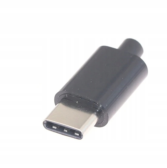 

Wtyk Usb-c 3.1 3.0 na przewód Czarny 1kpl