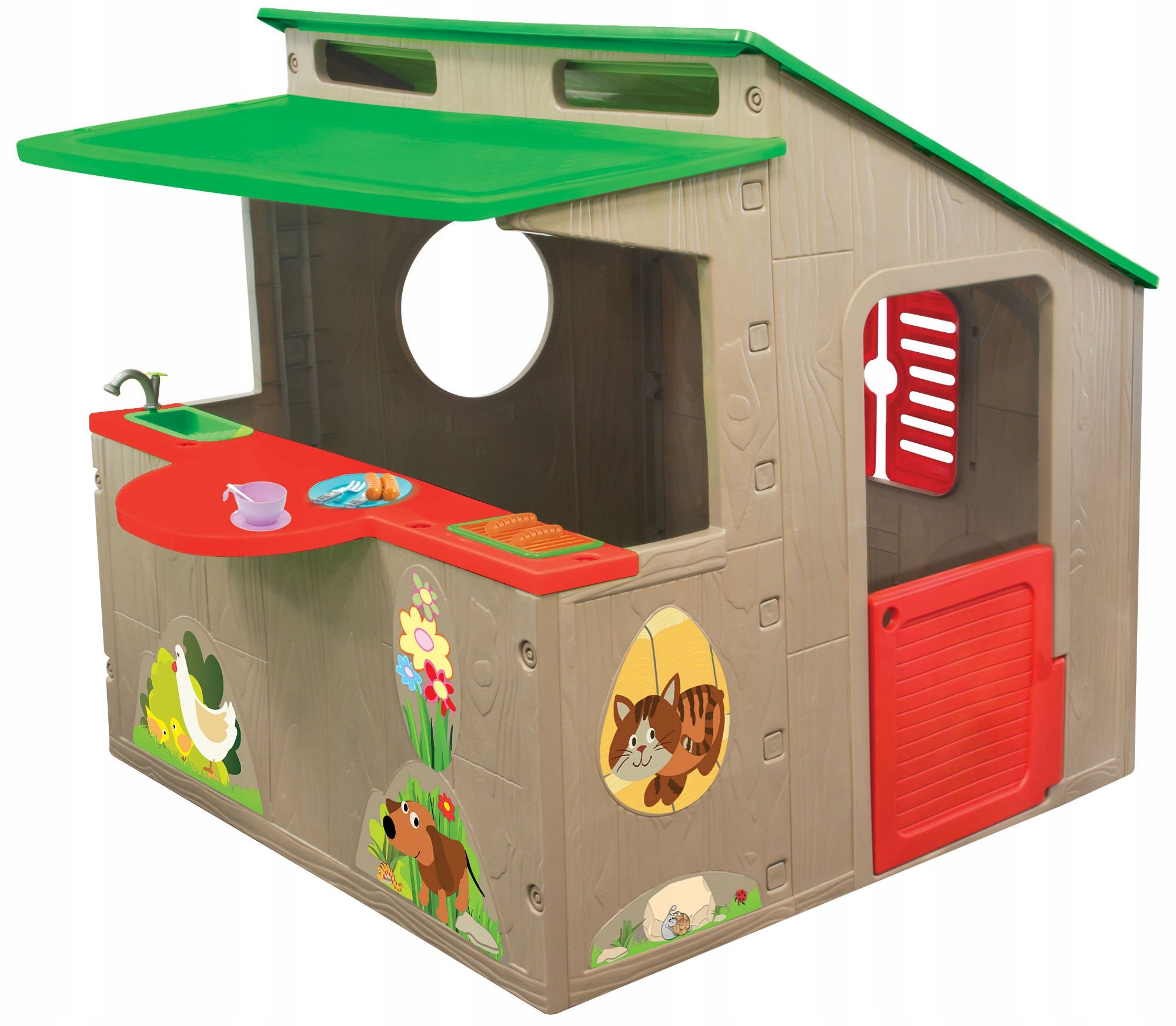 

Domek Ogrodowy Dla Dzieci Z Kuchnią Grill Mochtoys