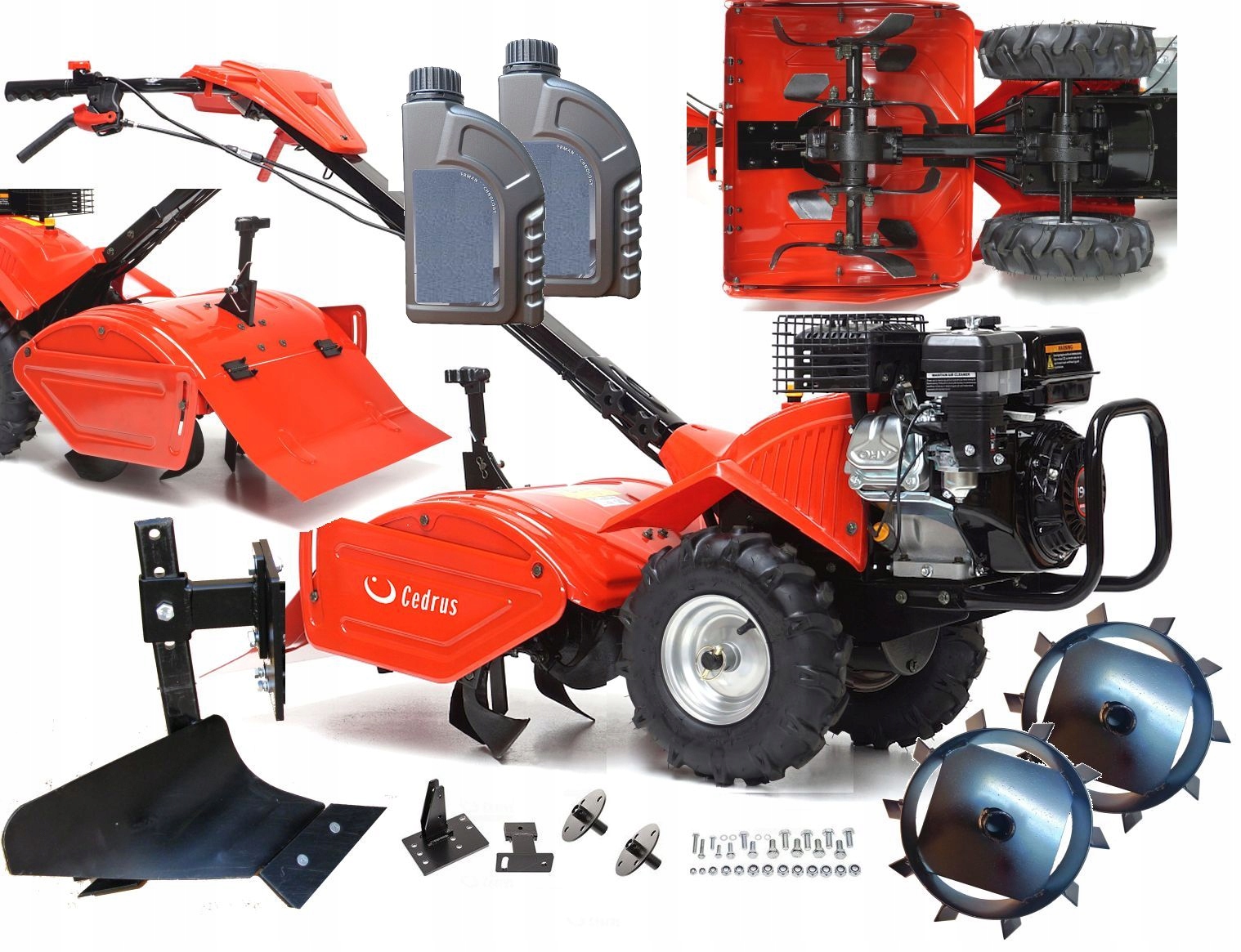 Glebogryzarka Na Kołach Hortmasz Xgt 65 2L Pług
