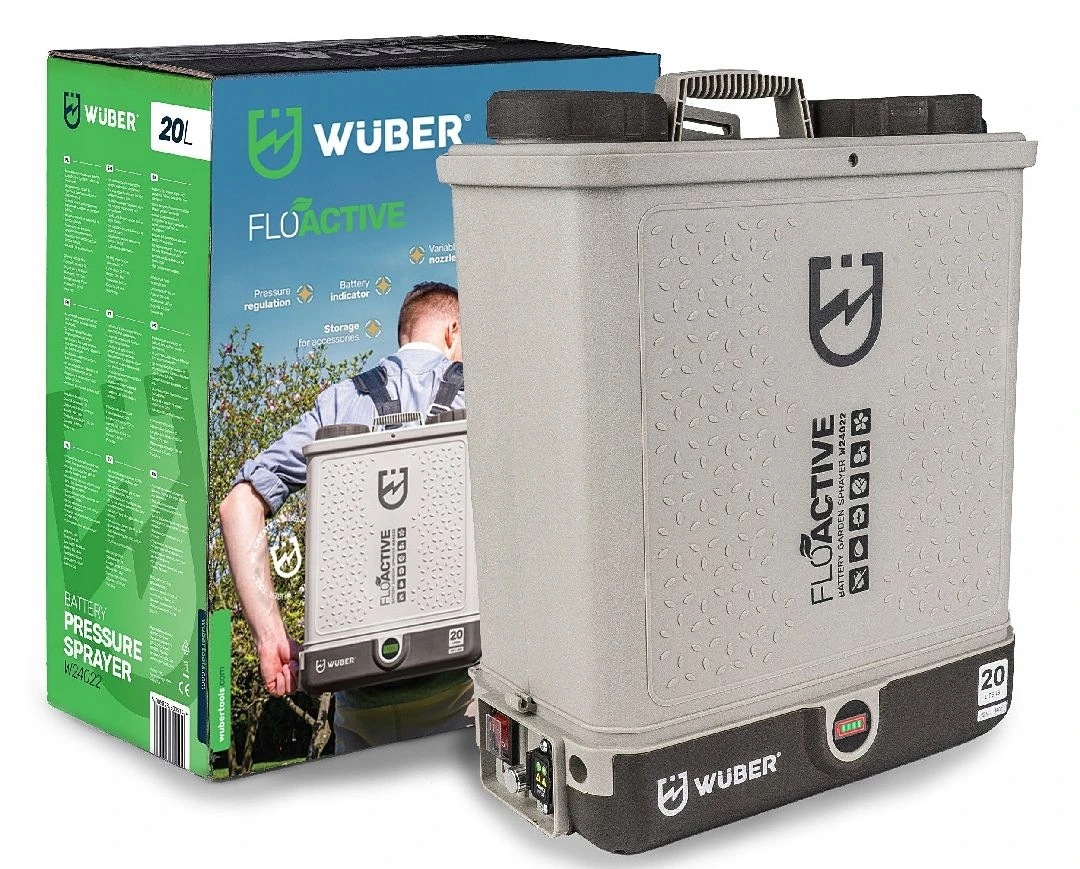 Wuber W24022, Akumulátorový postrekovač 12V 8Ah, tlak 5 bar, výkon 4 l/min
