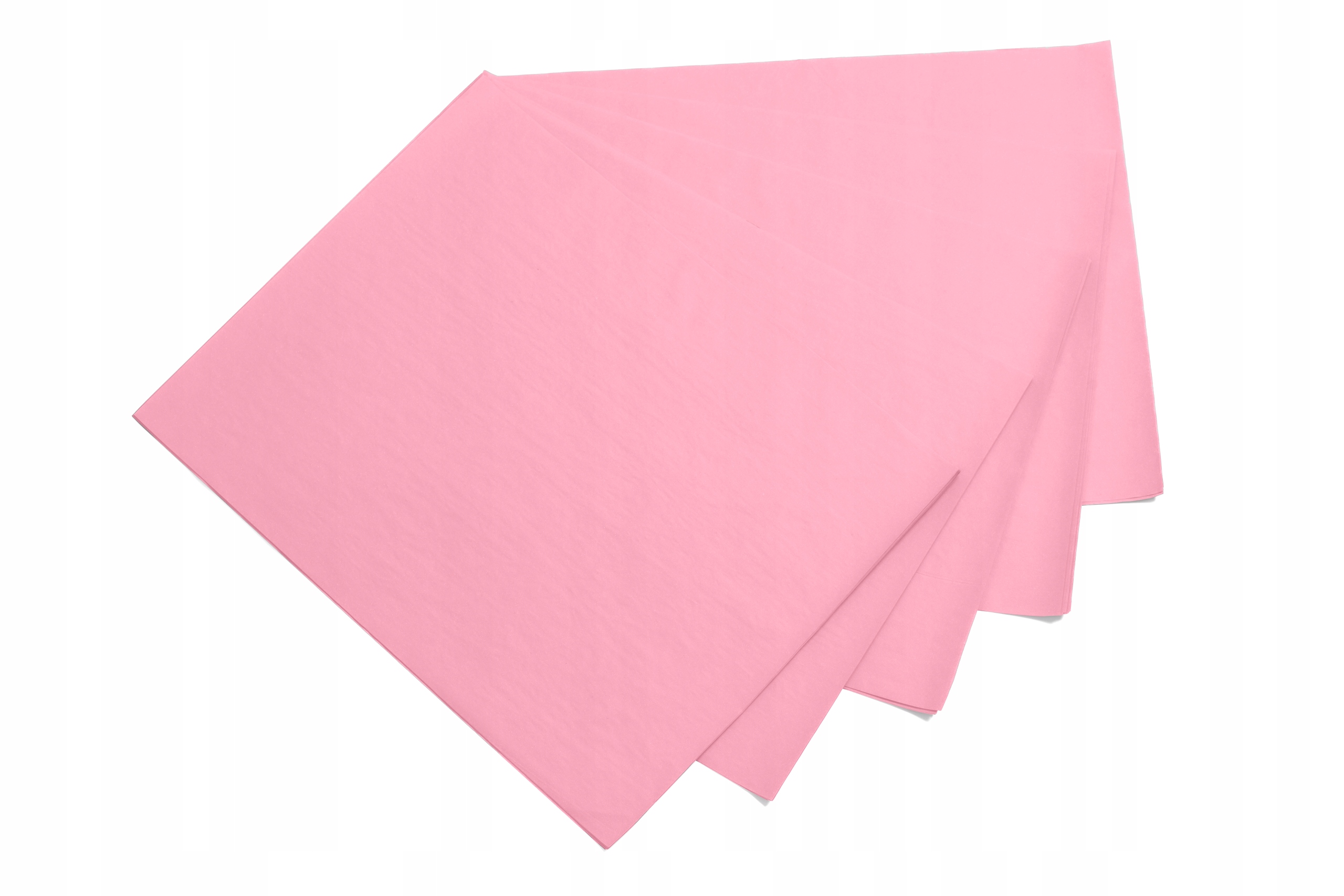 Różowa bibuła gładka do pakowania 38x50cm