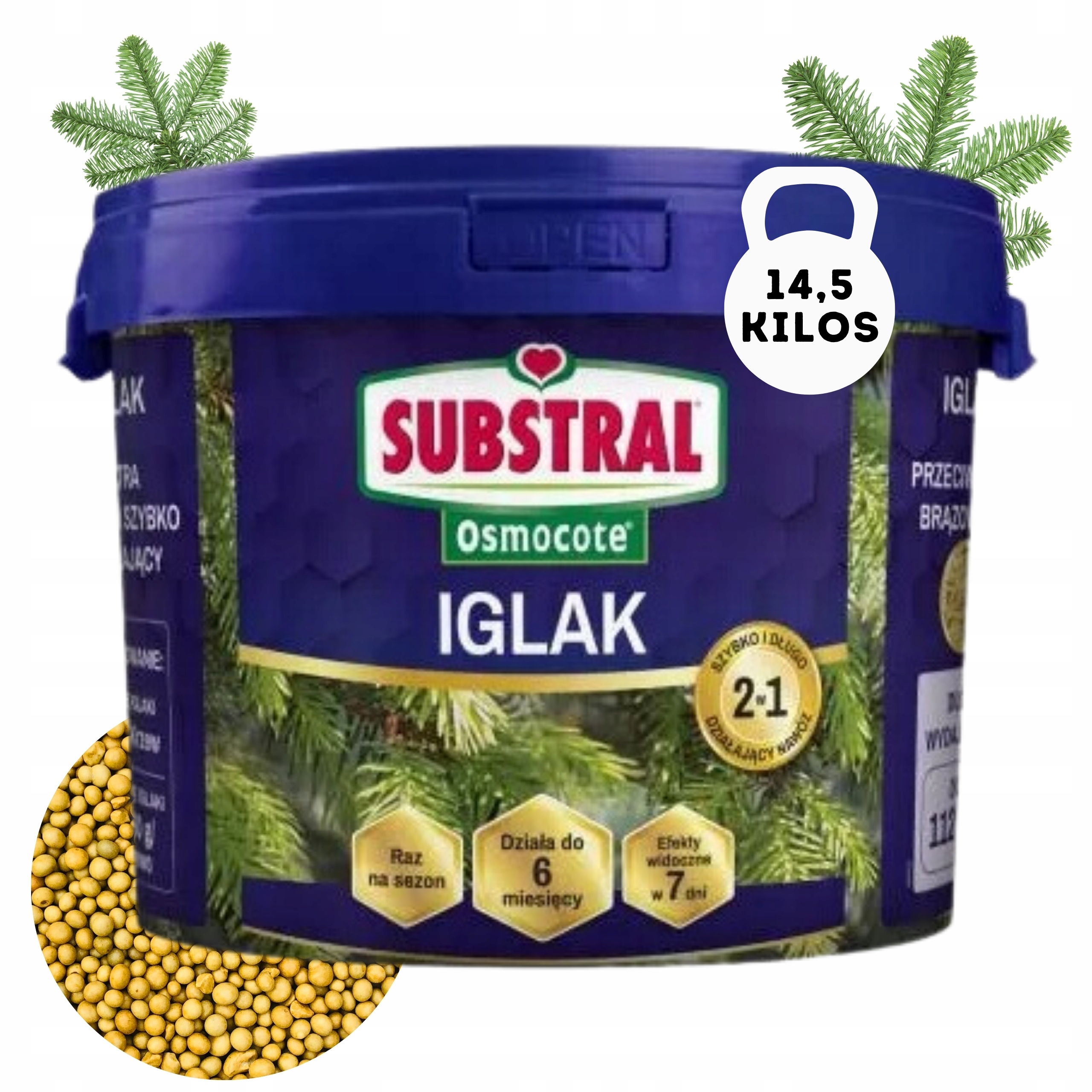 Osmocote Pre Ihličnany, Dlhodobé Granulované Hnojivo V Obale Substral 14,5 Kg